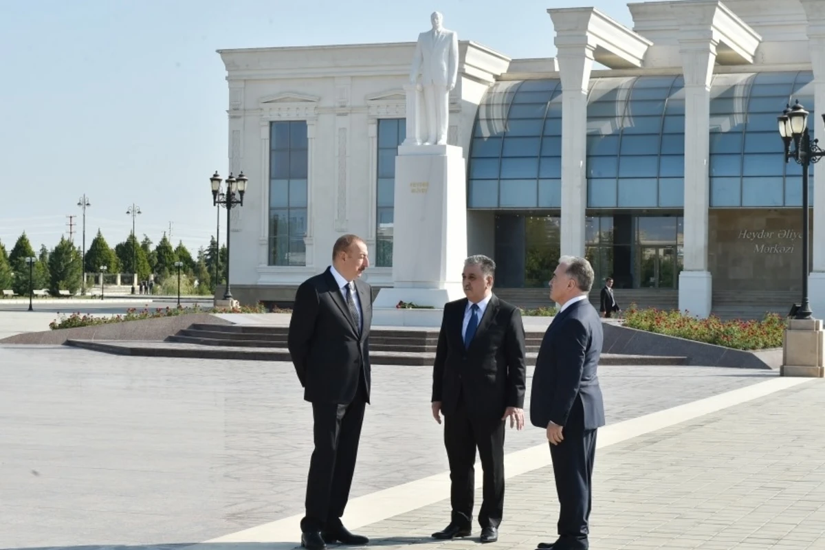 İlham Əliyev Ağdaşa səfər edib