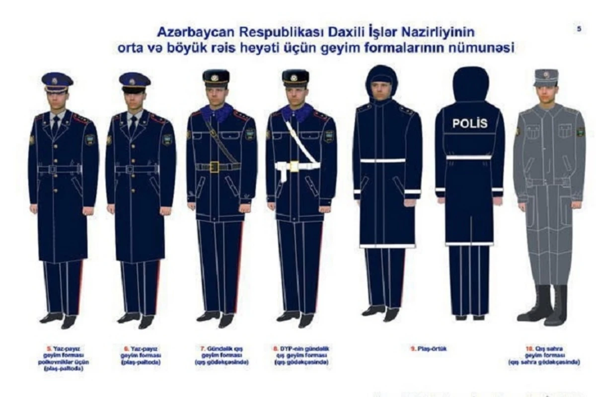 Azərbaycan polisi qış geyiminə keçib Azərbaycan polisi qış geyiminə keçib