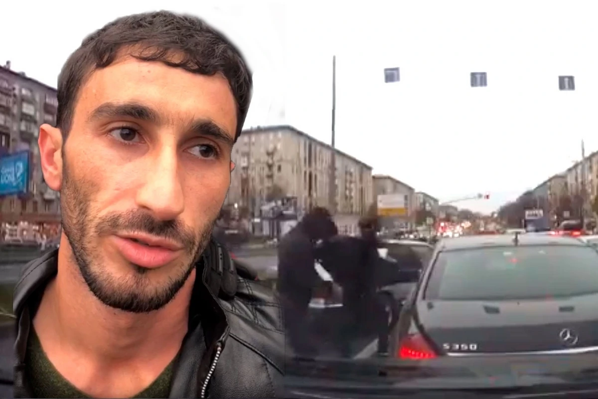 ВИДЕО: Приключение азербайджанца в Москве - перекрыли дорогу