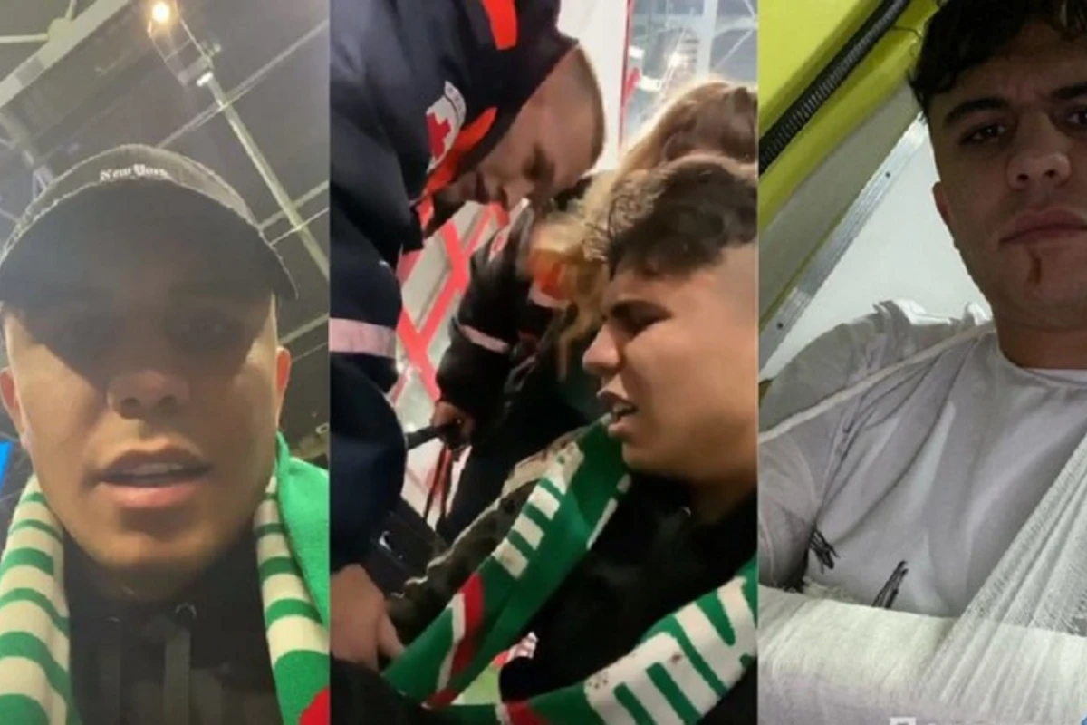 Азербайджанский блогер упал с трибуны на матче Локомотив - Ювентус - ВИДЕО
