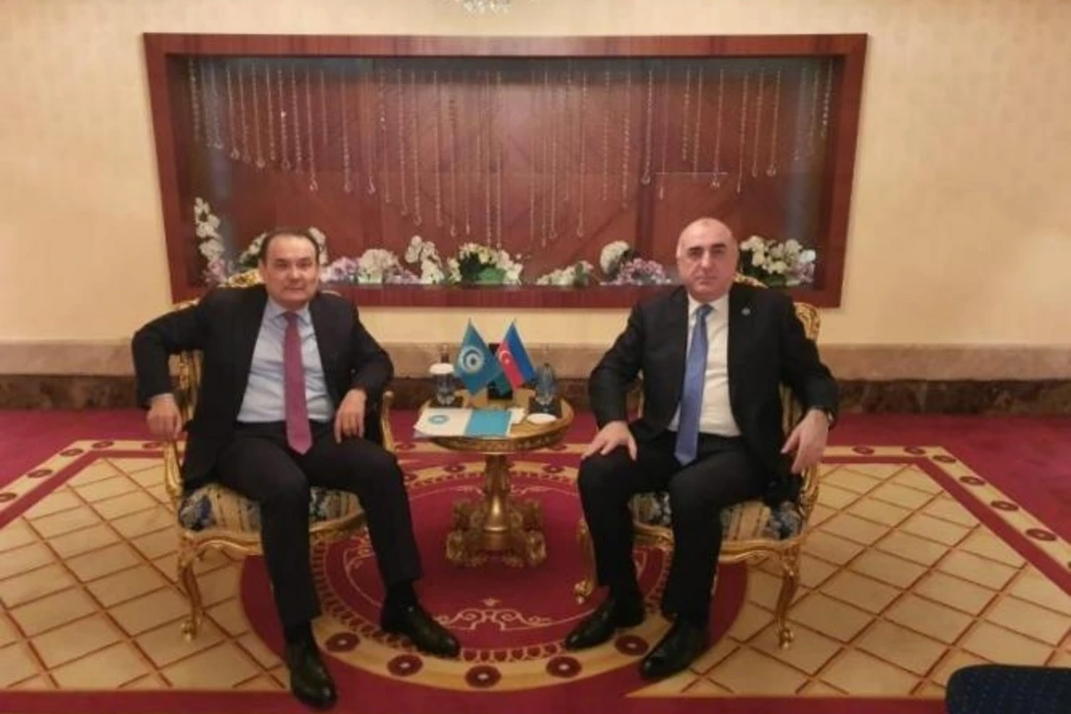 Elmar Məmmədyarov Türkdilli Dövlətlərin Əməkdaşlıq Şurasının Baş katibi ilə görüşüb Elmar Məmmədyarov Türkdilli Dövlətlərin Əməkdaşlıq Şurasının Baş katibi ilə görüşüb
