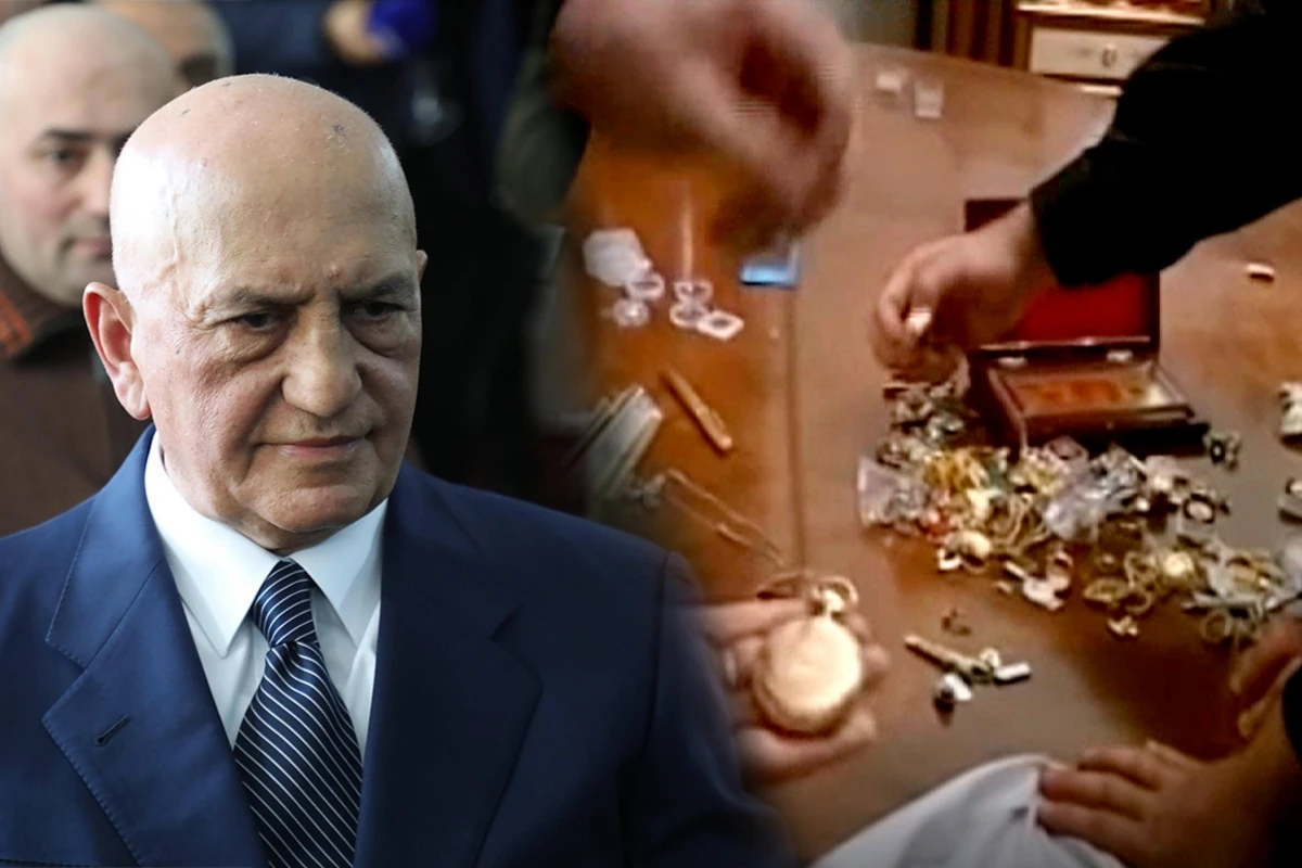 Mirşahin Əli İnsanovun oğurladığı qızılları və milyonları göstərdi - VİDEO Mirşahin Əli İnsanovun oğurladığı qızılları və milyonları göstərdi - VİDEO