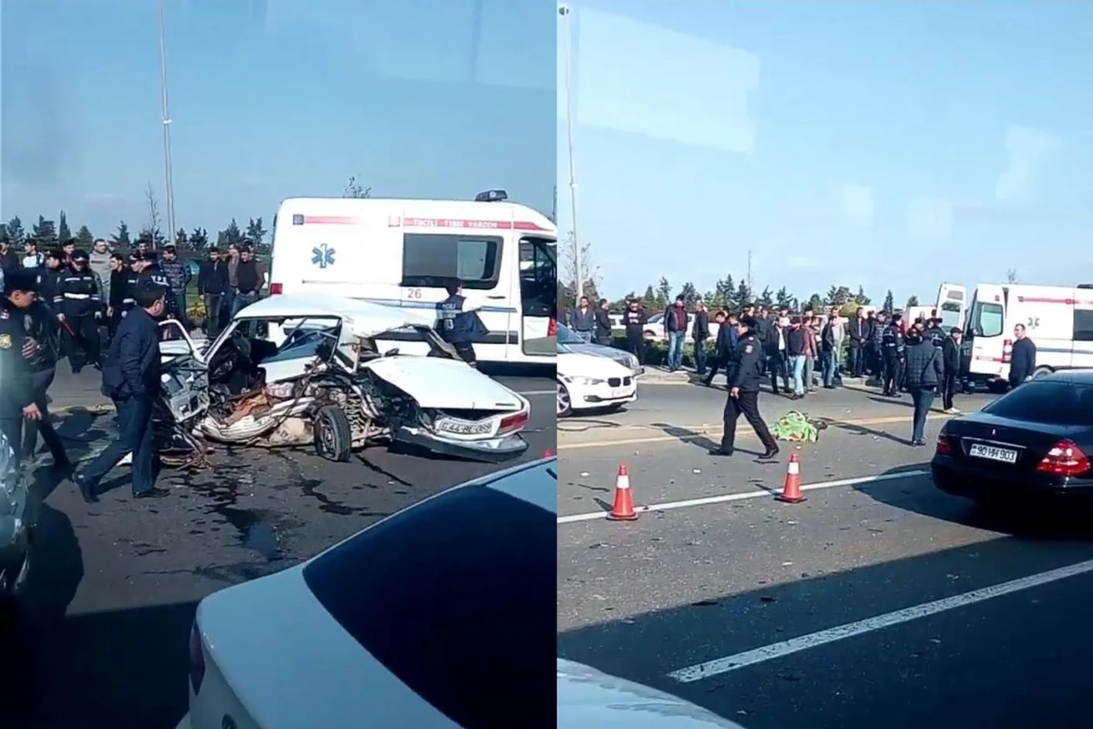 SON DƏQİQƏ! Aeroport yolunda dəhşətli qəza  - ölən və yaralılar var - VİDEO - YENİLƏNİB