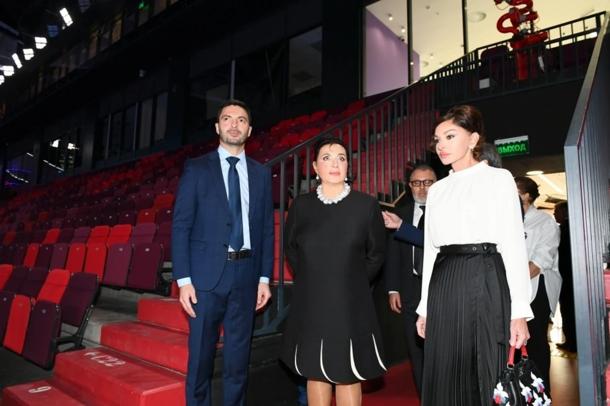 Mehriban Əliyeva “Lujniki” Olimpiya Kompleksində Gimnastika Mərkəzi ilə tanış olub - FOTO