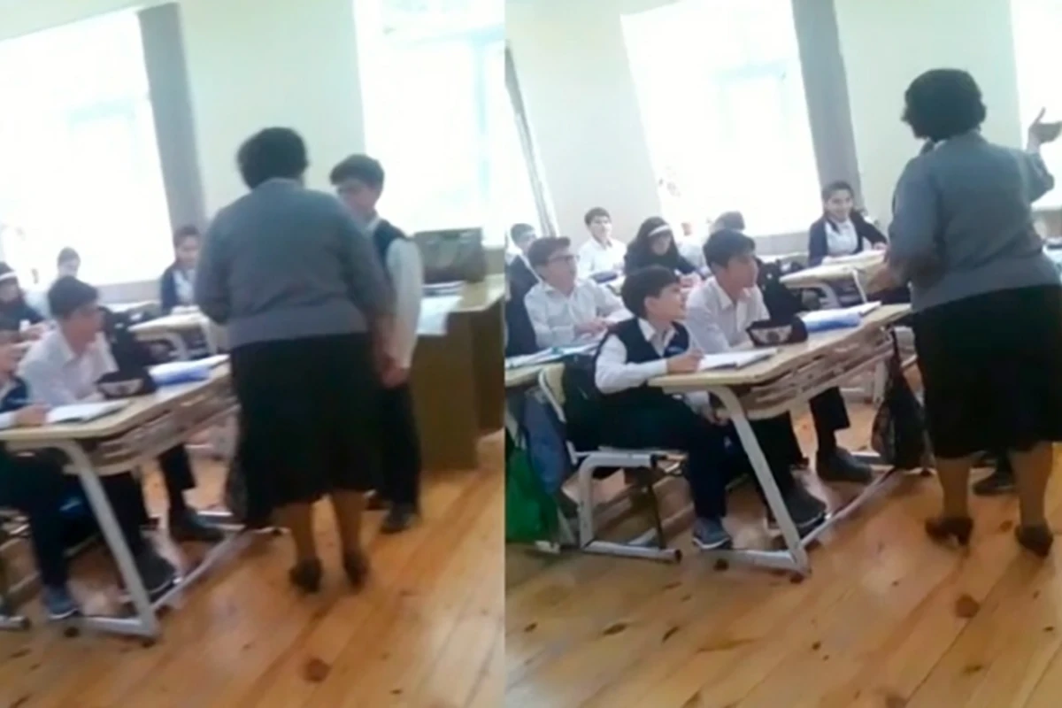 Bakıda müəllim şagirdi döyüb - VİDEO Bakıda müəllim şagirdi döyüb - VİDEO