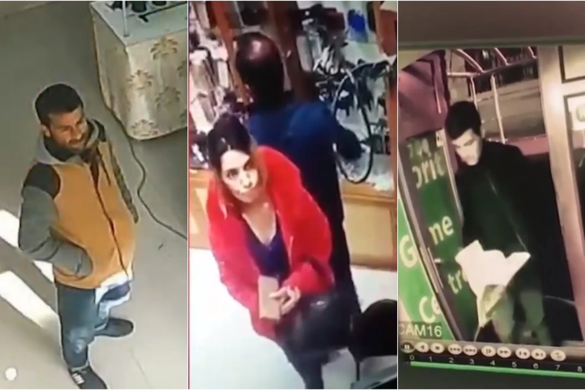 Müşahidə kamerasına düşmüş telefon oğruluqları - Onları siz də tanıyın - VİDEO