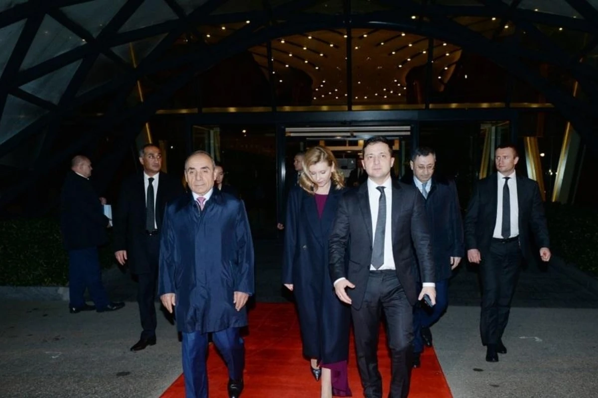 Ukrayna Prezidentinin Azərbaycana səfəri başa çatıb - FOTO