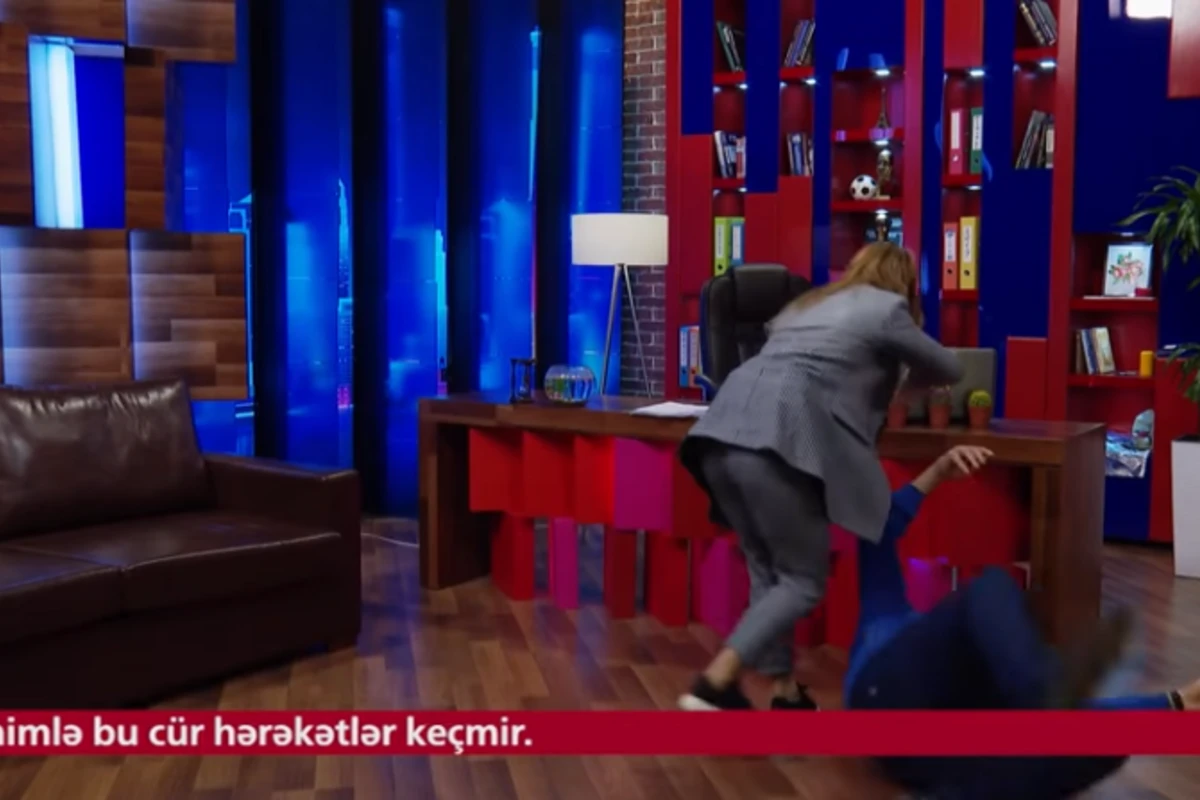 Dadaşlinskinin qonağı olan Stadnik Əzizi yerə sərdi - VİDEO