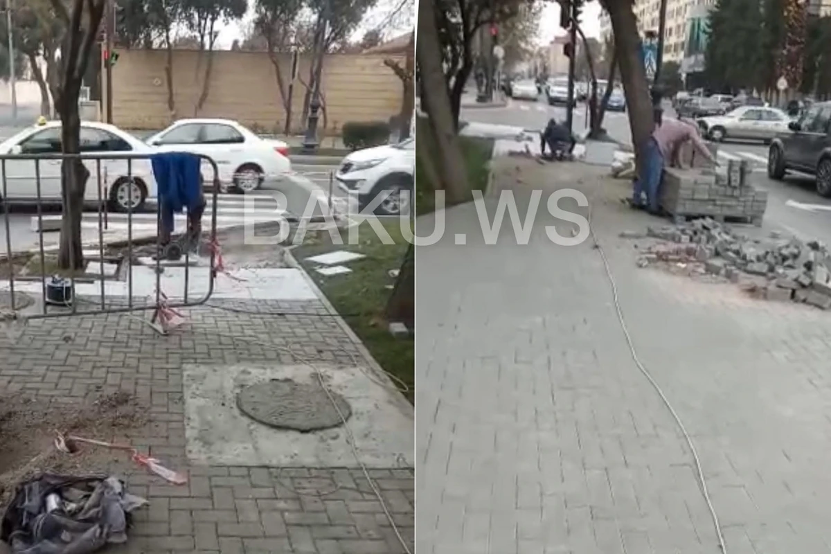 BNA prezidentin iki ay əvvəl açılışını etdiyi parkı sökməyə başladı - VİDEO