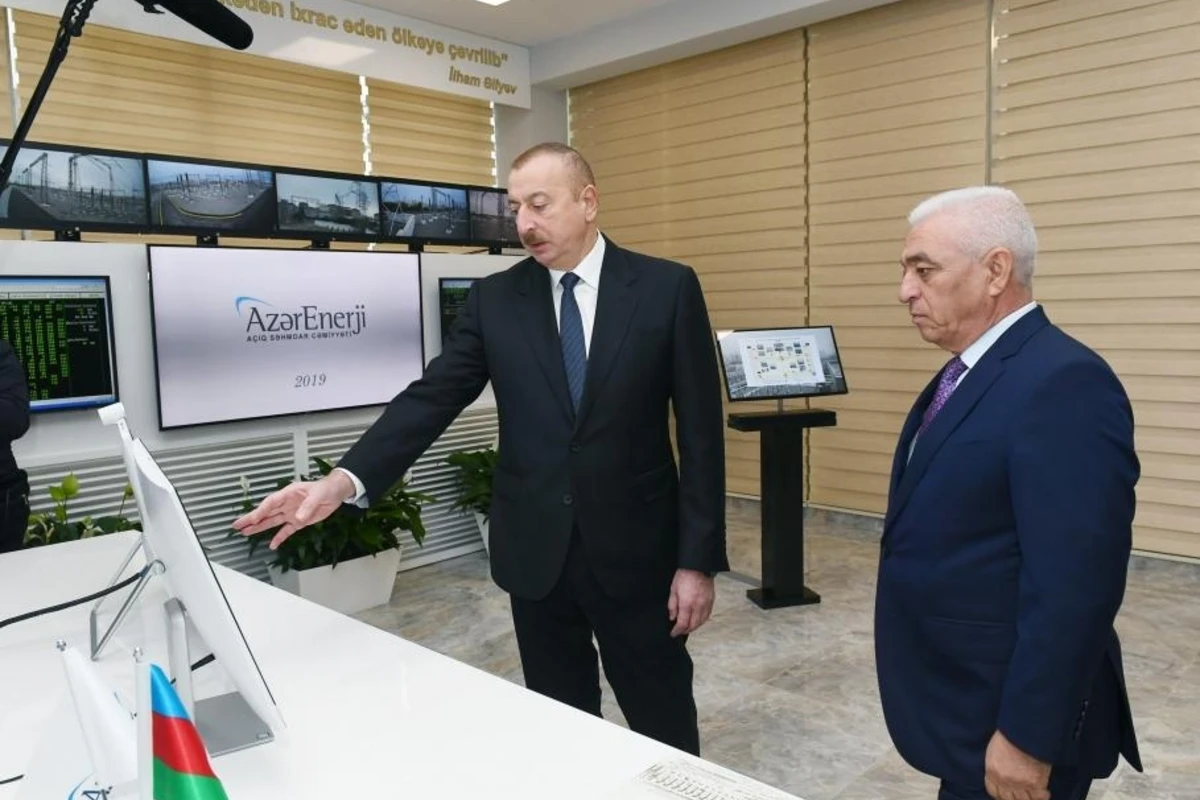 Президент Ильхам Алиев принял участие в открытии подстанции Мушфиг - ФОТО