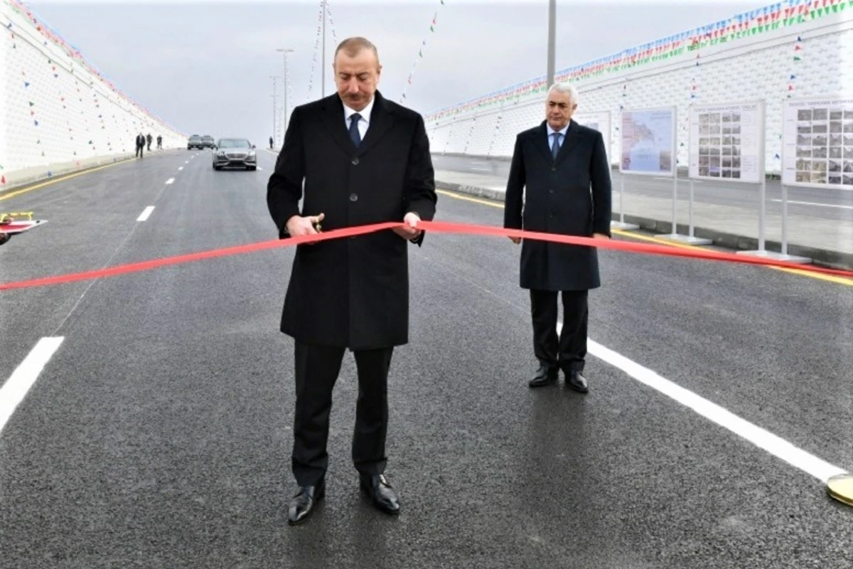 Prezident İlham Əliyev Pirşağıda avtomobil tunelinin açılışında iştirak edib - FOTO