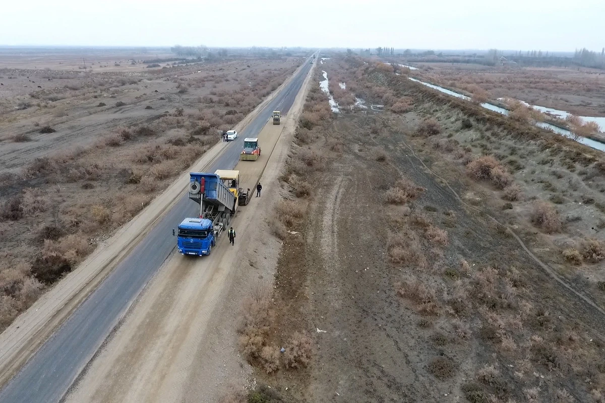 Kürdəmir-Zərdab avtomobil yolu yenidən qurulur - FOTO