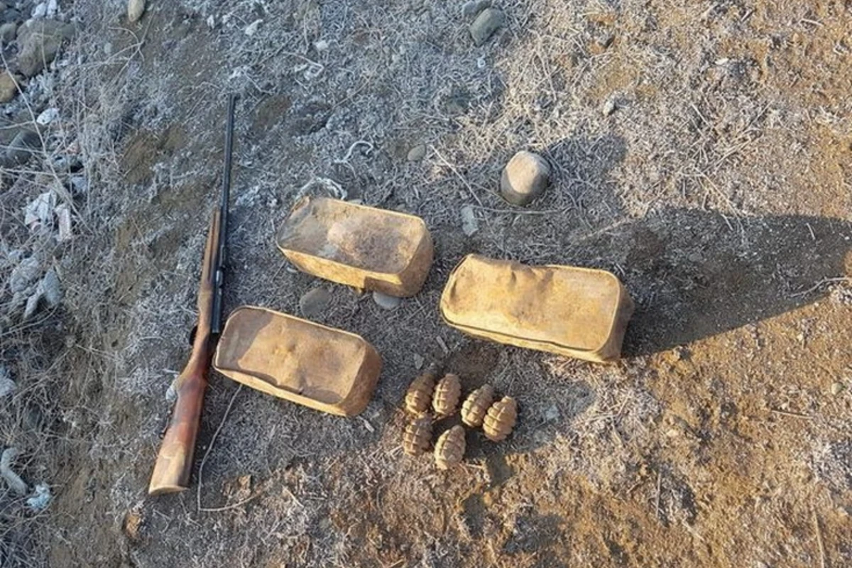 В Агстафе обнаружены оружие и боеприпасы - ФОТО