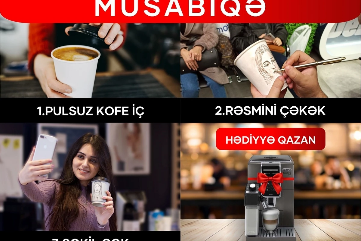 Закажите бесплатный кофе в Kontakt Home и выиграйте подарок на сумму 2 400 AZN