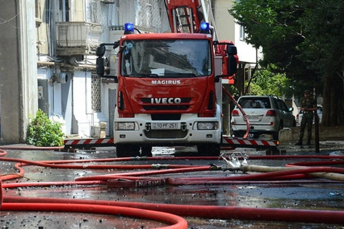 Azərbaycanda uşaq bağçası yandı