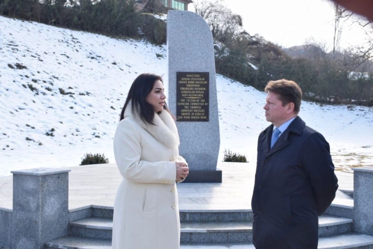 Avropa Şurasının Bakı Ofisinin rəhbəri Quba Soyqırımı Memorial Kompleksində - FOTO