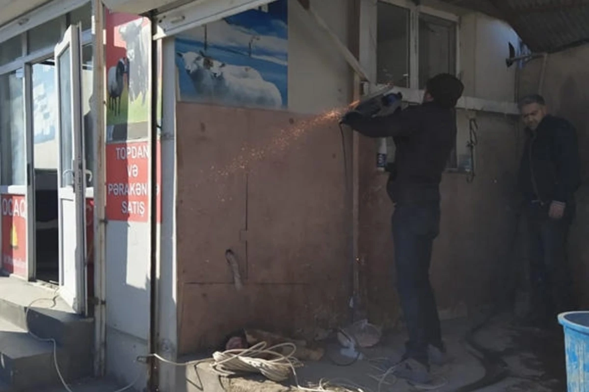 Qanunsuz heyvan kəsimi məntəqələrində reyd keçirilib - FOTO