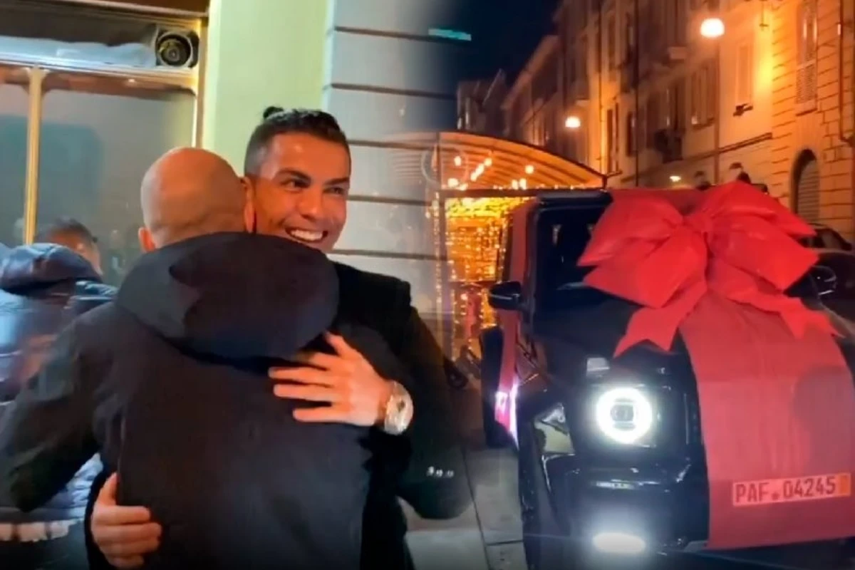 Роналду на 35-летие подарили Гелендваген - ВИДЕО