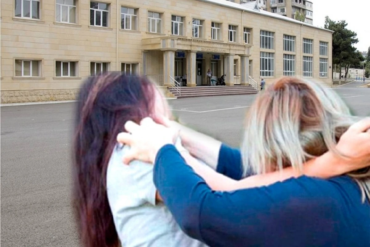 В Баку родитель избил контролера в школе