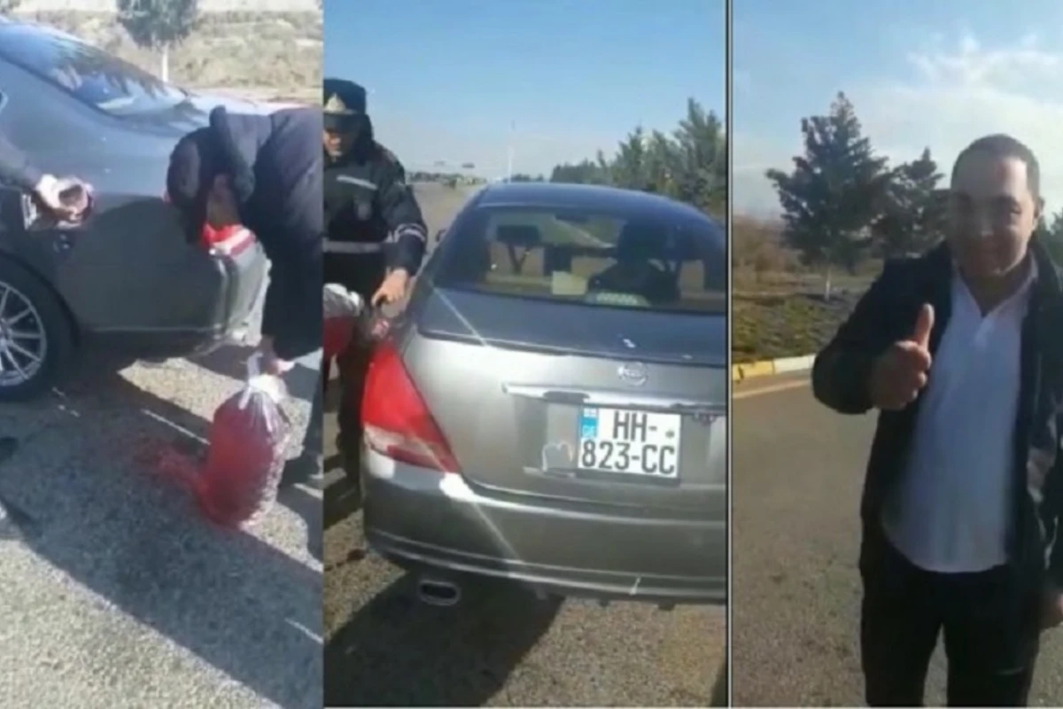 Azərbaycanda yol polisləri xarici vətəndaşa benzin aldı, üstəlik pul da verdi - VİDEO Azərbaycanda yol polisləri xarici vətəndaşa benzin aldı, üstəlik pul da verdi - VİDEO