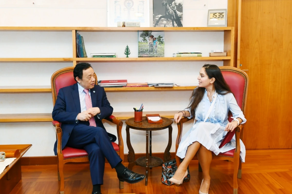Leyla Əliyeva FAO-nun baş direktorunu Azərbaycana dəvət etdi - FOTO Leyla Əliyeva FAO-nun baş direktorunu Azərbaycana dəvət etdi - FOTO