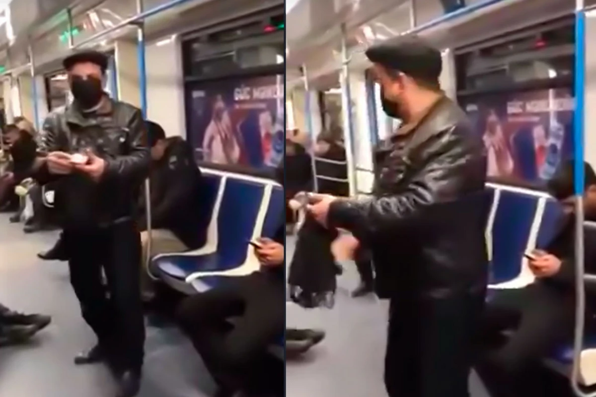 Bakı metrosunda 2 manata maska satılır - VİDEO