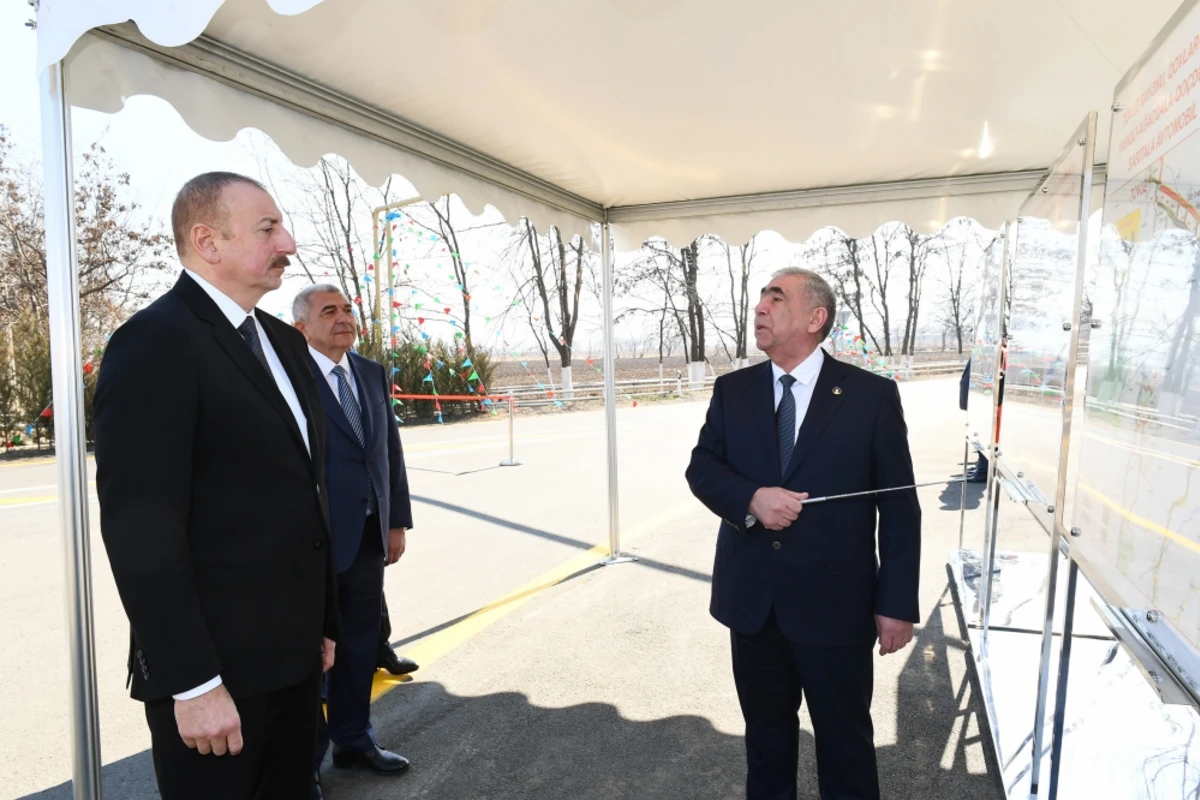 Tovuzda yenidən qurulan avtomobil yolunun açılışı olub - FOTO Tovuzda yenidən qurulan avtomobil yolunun açılışı olub - FOTO