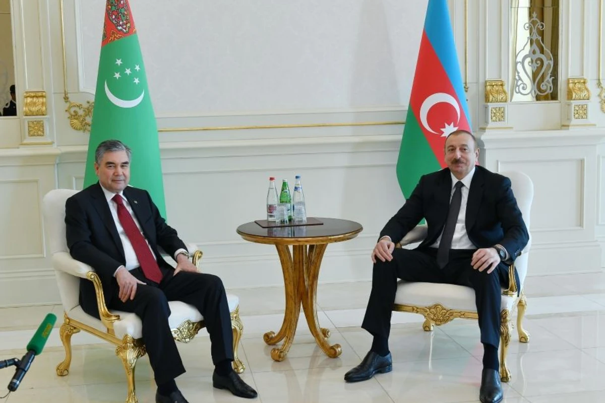 Состоялась встреча один на один президентов Азербайджана и Туркменистана - ФОТО