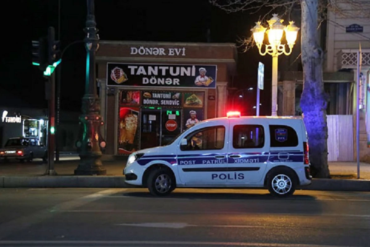 Gəncədə izolyasiya tədbirlərinə polis nəzarət edir - Foto