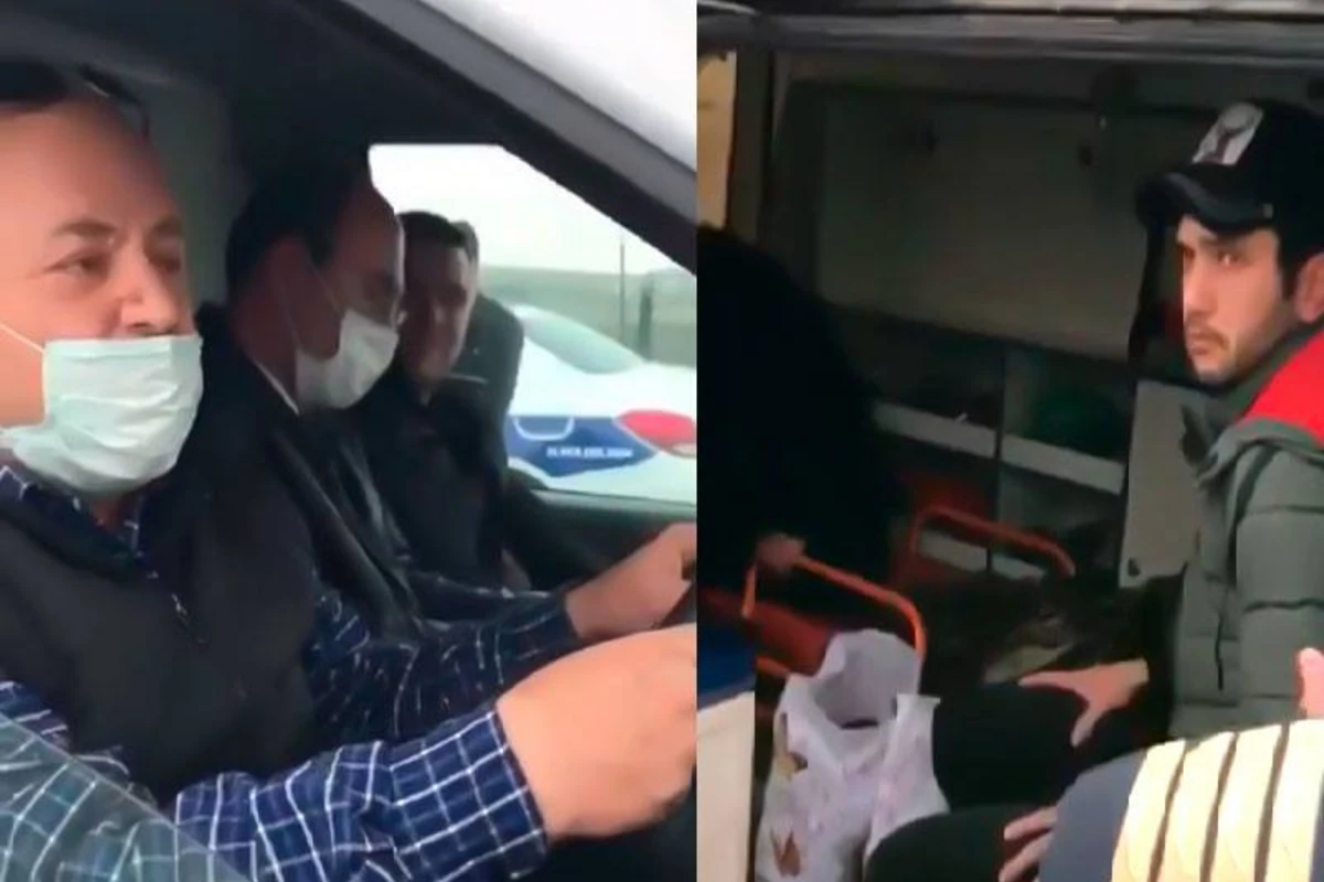 Bakıya təcili tibbi yardım maşını ilə sərnişin daşınır – VİDEO