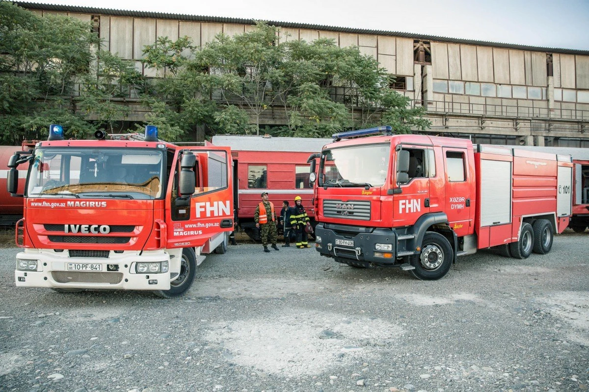 Bakıda məcburi köçkünlərin məskunlaşdığı binada yanğın