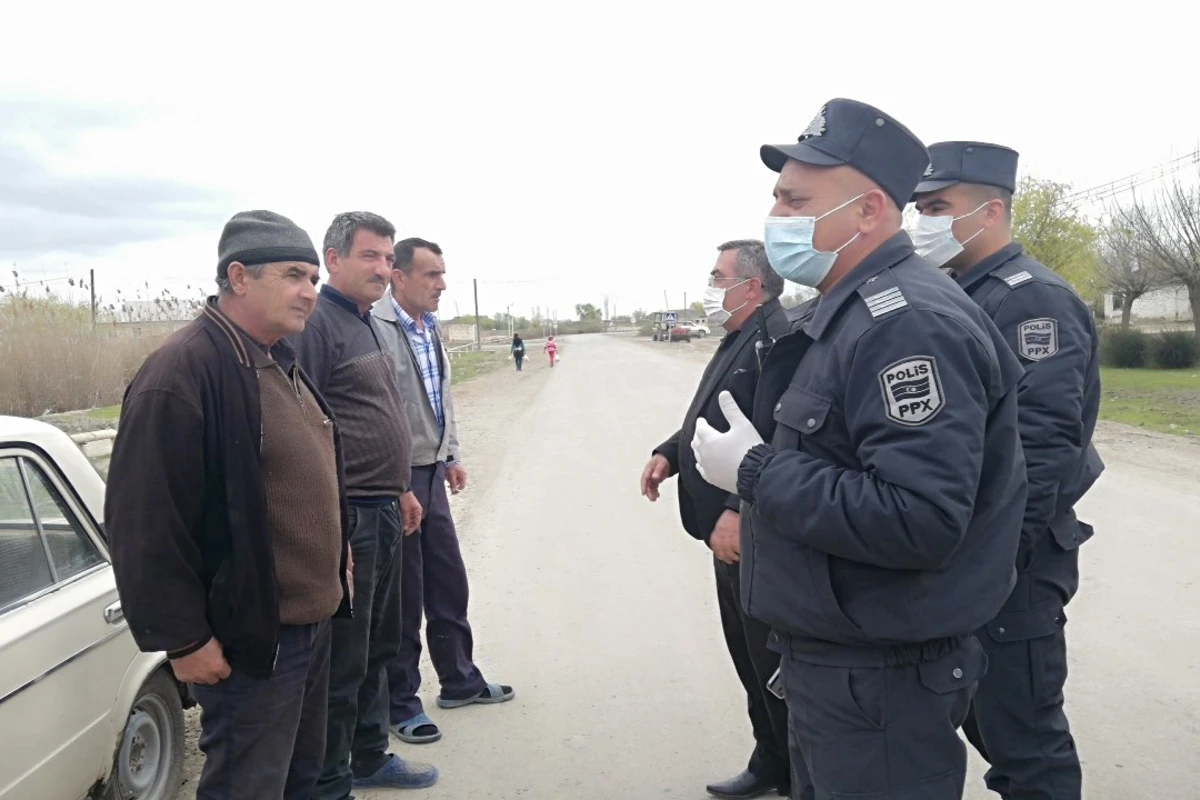 Neftçalada polis vətəndaşlara müraciət etdi - FOTO