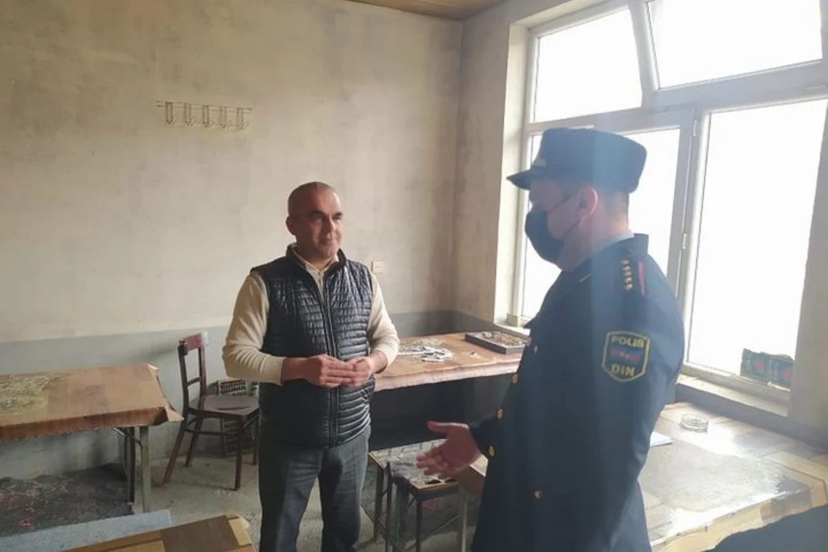Karantin rejimini pozan kafe qapadılıb Karantin rejimini pozan kafe qapadılıb