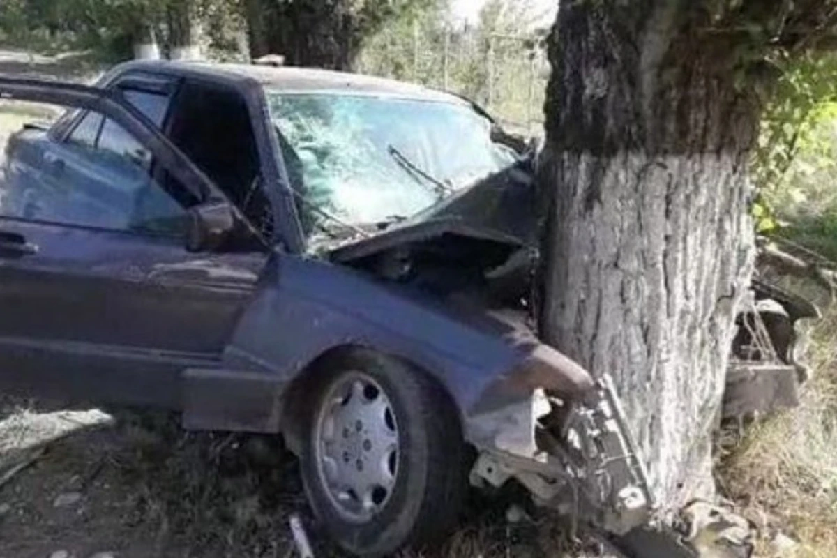 В Джалилабаде автомобиль врезался в дерево, есть погибший