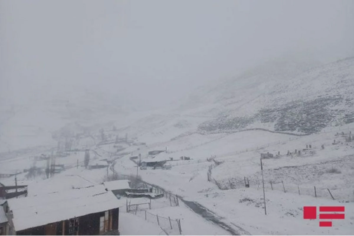 Şimal bölgəsinin dağlıq yaşayış məntəqələrinə qar yağıb - FOTO