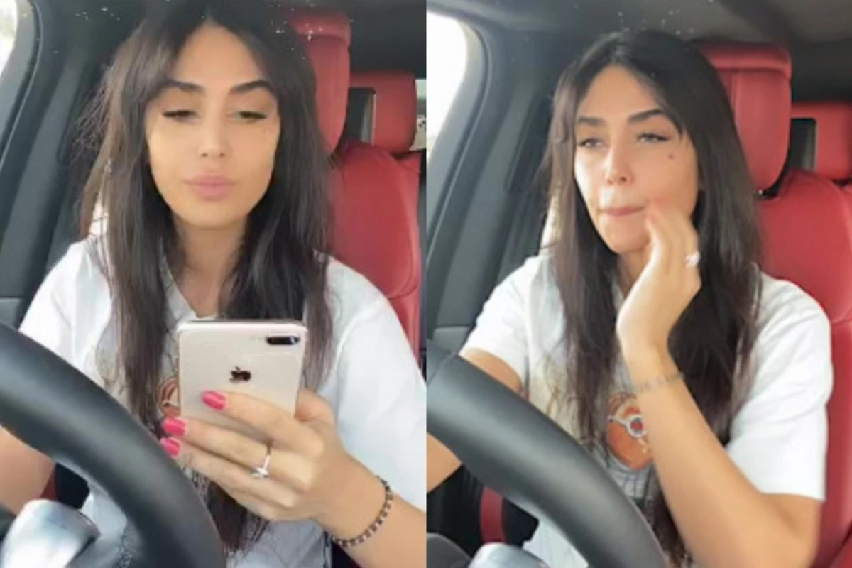 Pərvin Abıyeva qaydaları pozdu - İcazəsiz, kəmərsiz, telefonla...