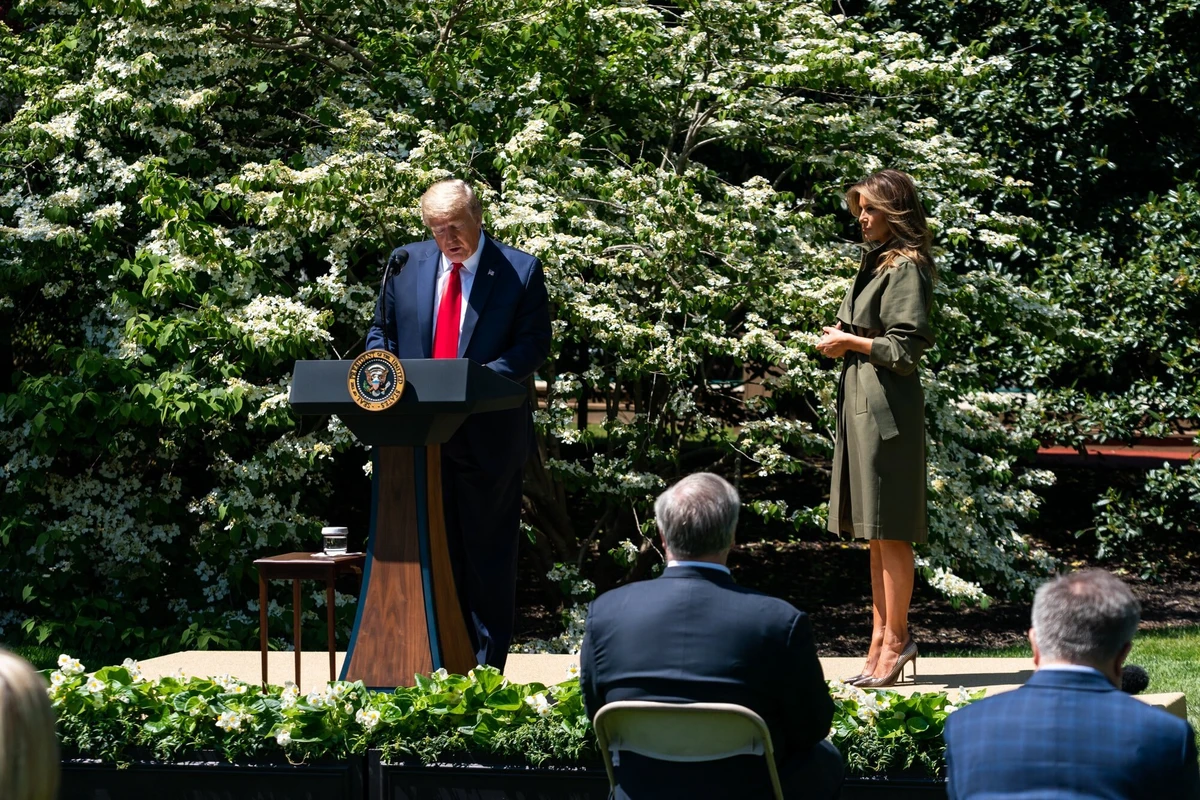Мелания Трамп впервые за месяц появилась на публике - ФОТО Мелания Трамп впервые за месяц появилась на публике - ФОТО