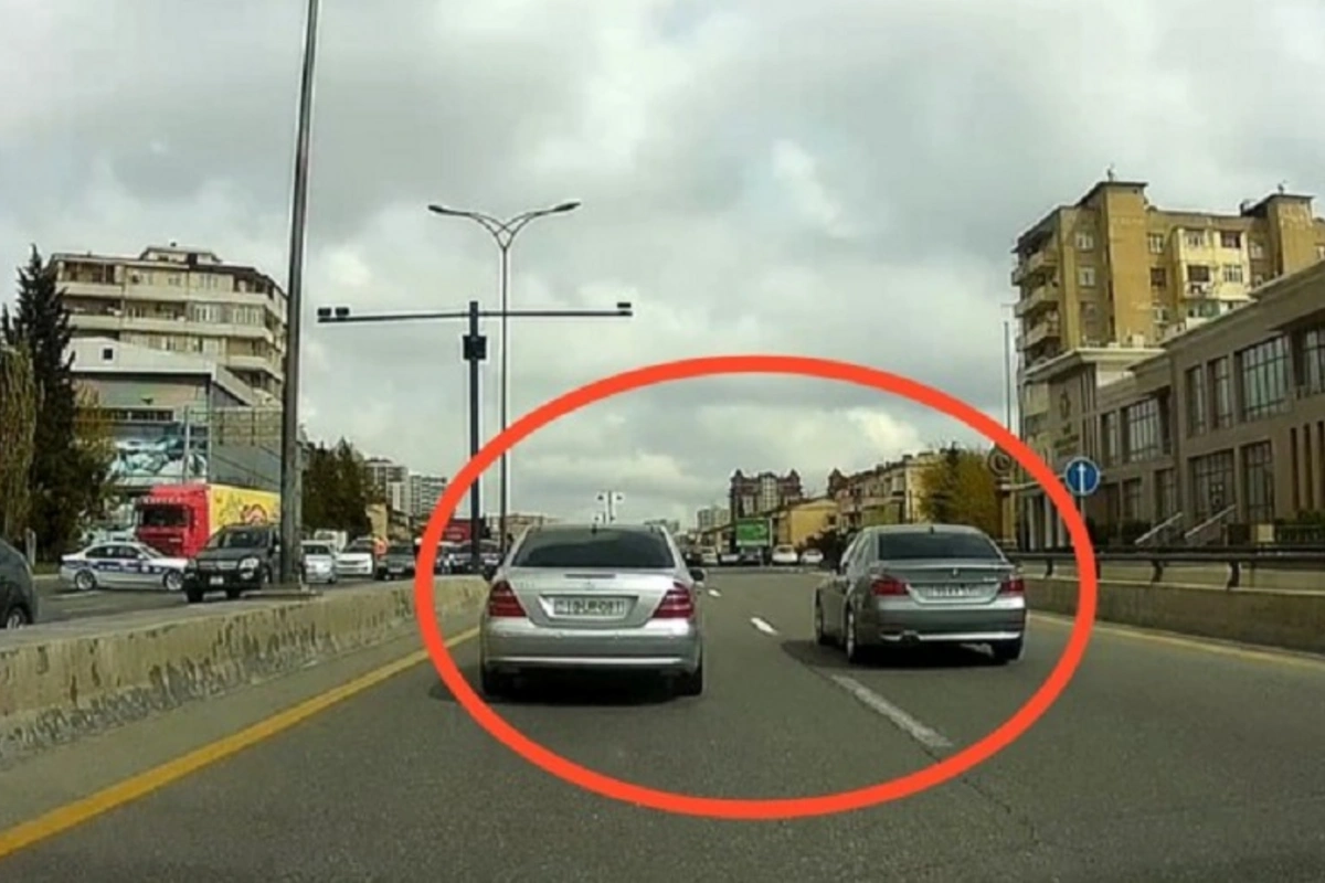 Bakıda sürücü bu görüntüyə görə həbs edildi - VİDEO