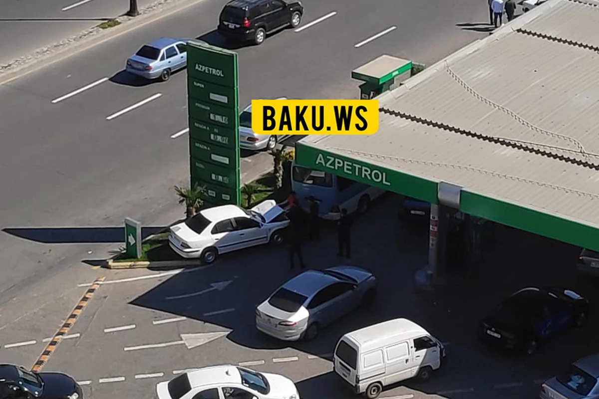 Bakıda yanacaqdoldurma məntəqəsində qəza - VİDEO