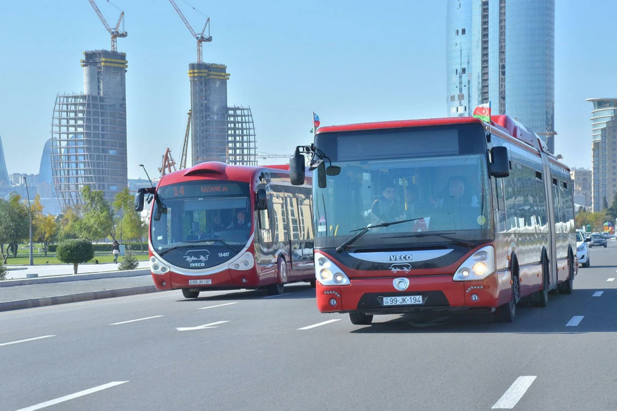 Bakıda bu avtobusların hərəkəti alternativ küçələrlə təşkil ediləcək