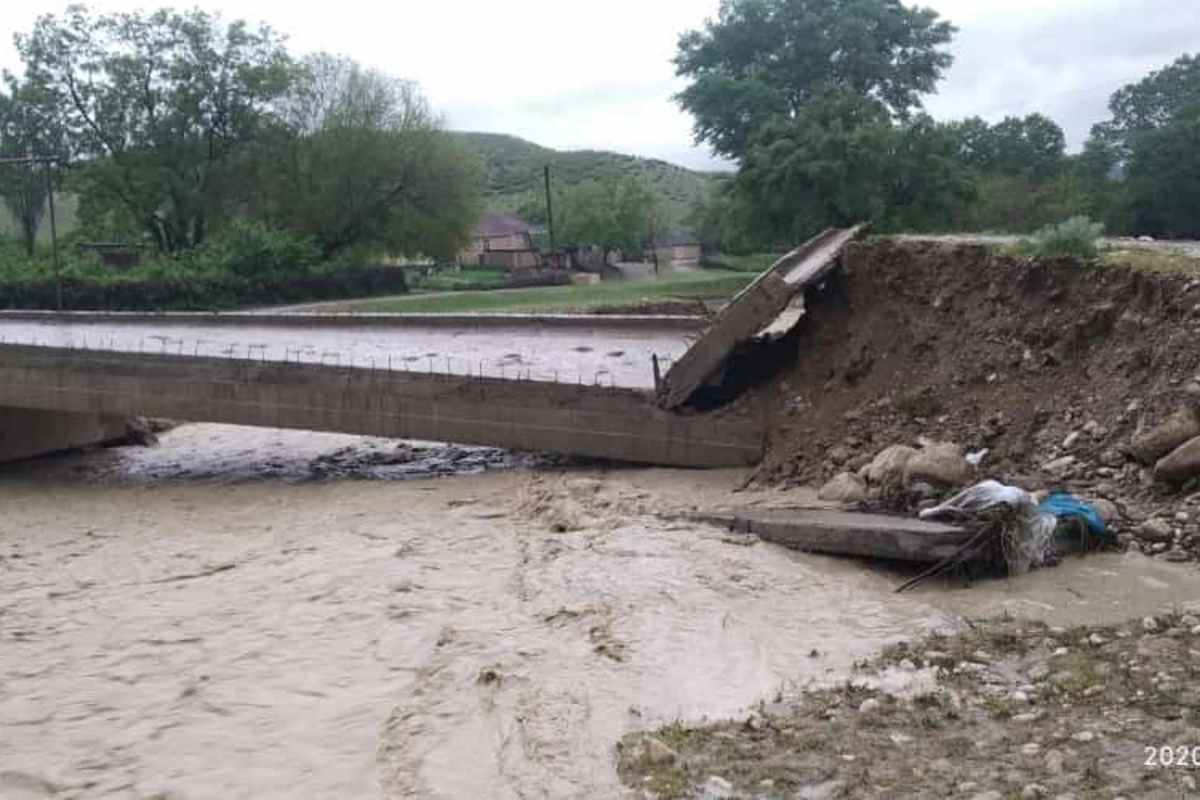 FHN Qubada uçan körpü ilə bağlı məlumat yaydı - FOTO