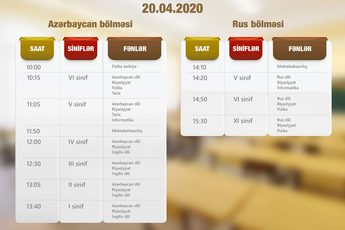 Расписание телеуроков на 29 мая