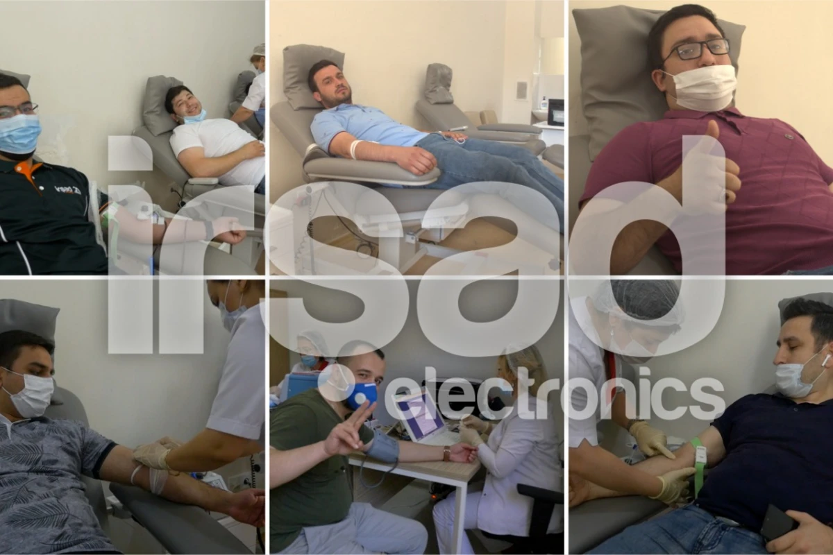 İrşad Electronics talassemiyalı uşaqlar üçün qan hədiyyə etdi