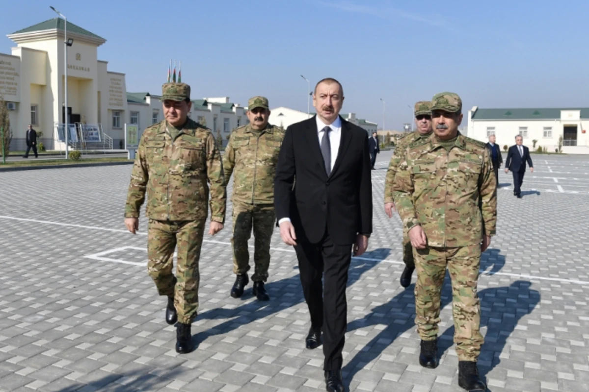 Prezident Ağdamda hərbi hissədə olub Prezident Ağdamda hərbi hissədə olub