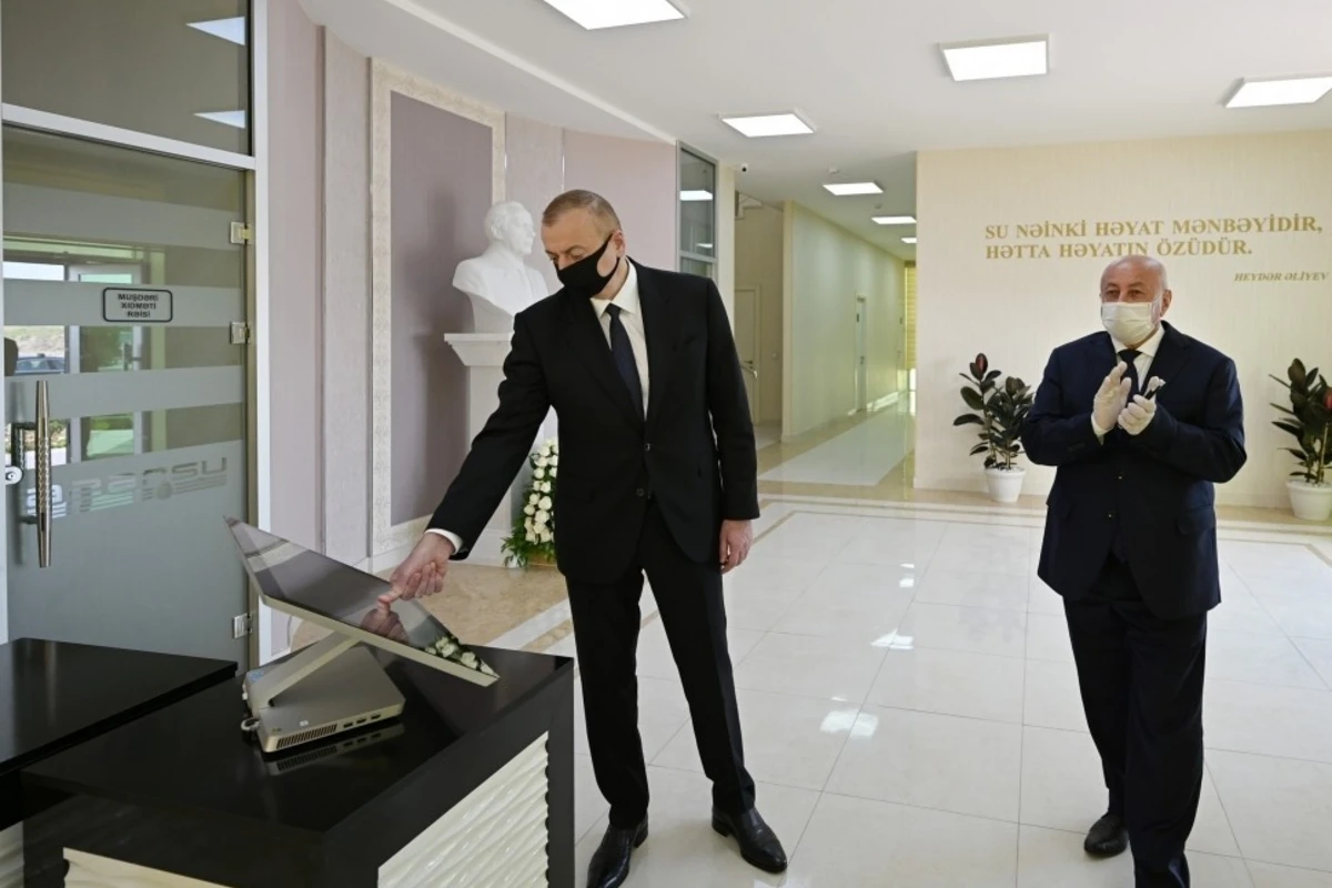 Ağcabədinin içməli su təchizatı və kanalizasiya sistemləri istismara verilib
