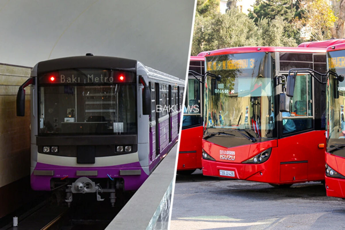 Metro və avtobusların fəaliyyəti iki günlük dayandırıldı