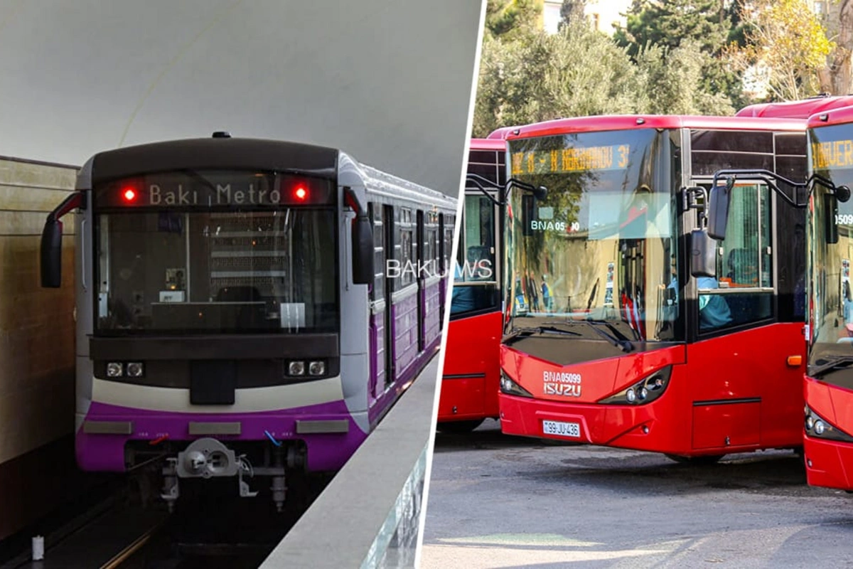 Sabahdan metro və avtobuslar işləyəcək