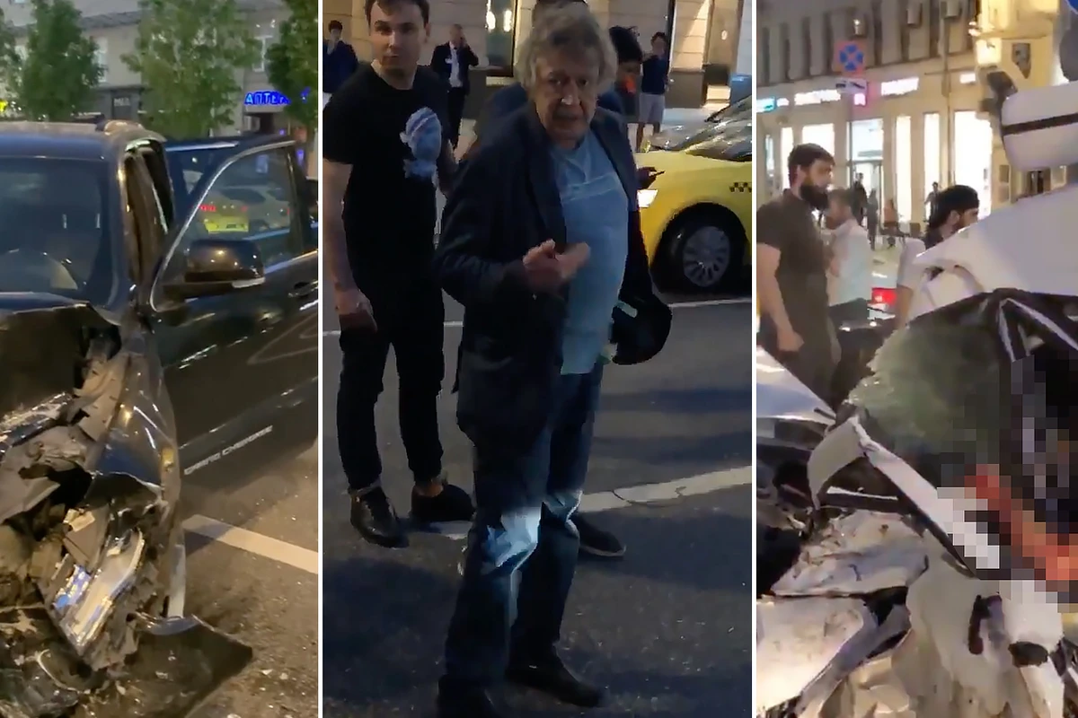 Пьяный Михаил Ефремов устроил смертельное ДТП в центре Москвы - ВИДЕО Пьяный Михаил Ефремов устроил смертельное ДТП в центре Москвы - ВИДЕО