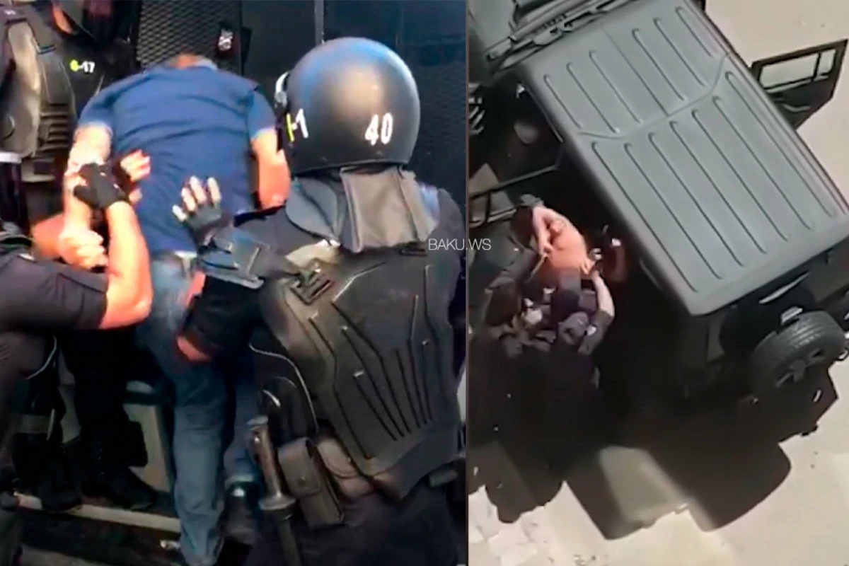 Bakıda polisə zibil atanların cəzaları məlum oldu  - VİDEO