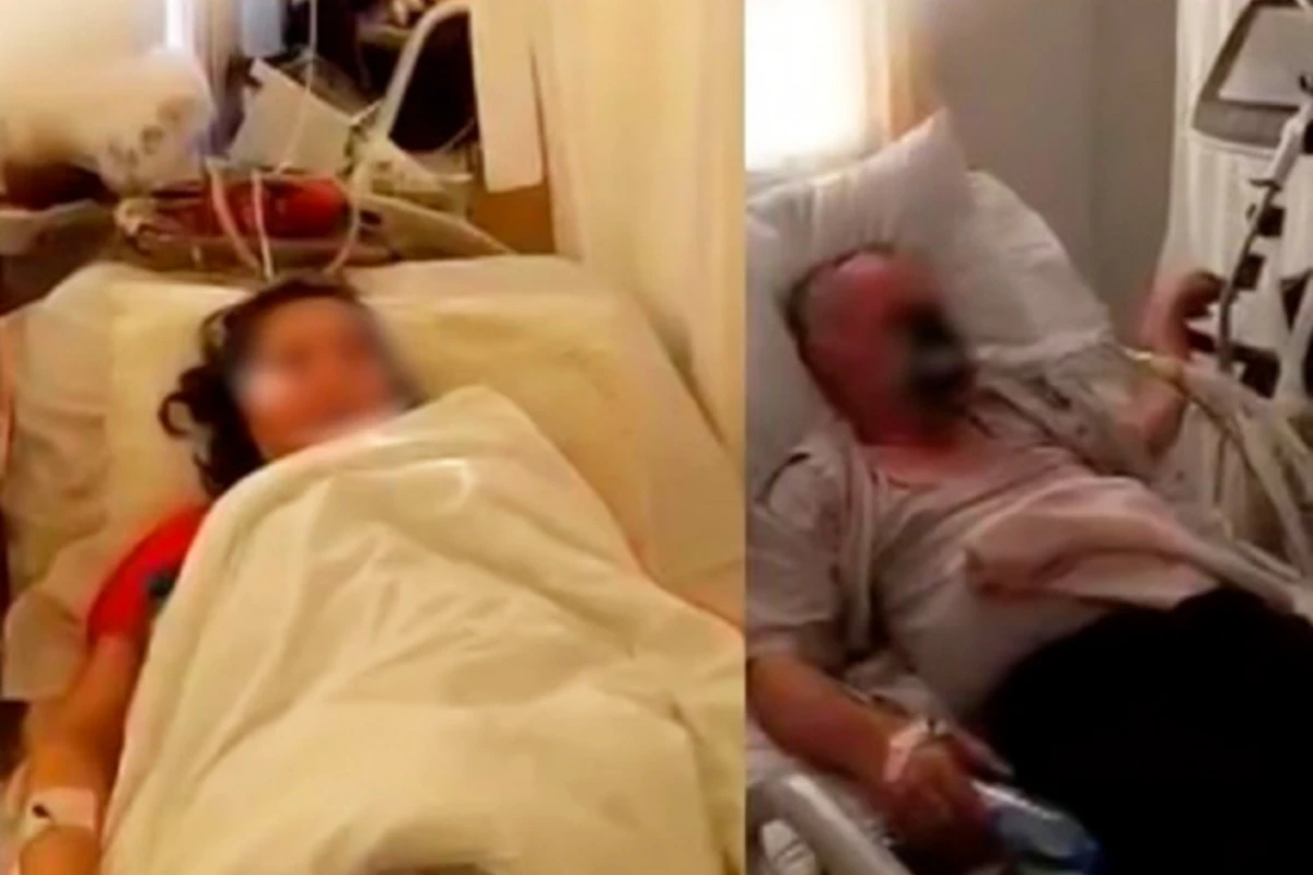 Azərbaycanda daha bir xəstəxanada koronavirus xəstələrinin görüntüləri yayıldı - VİDEO